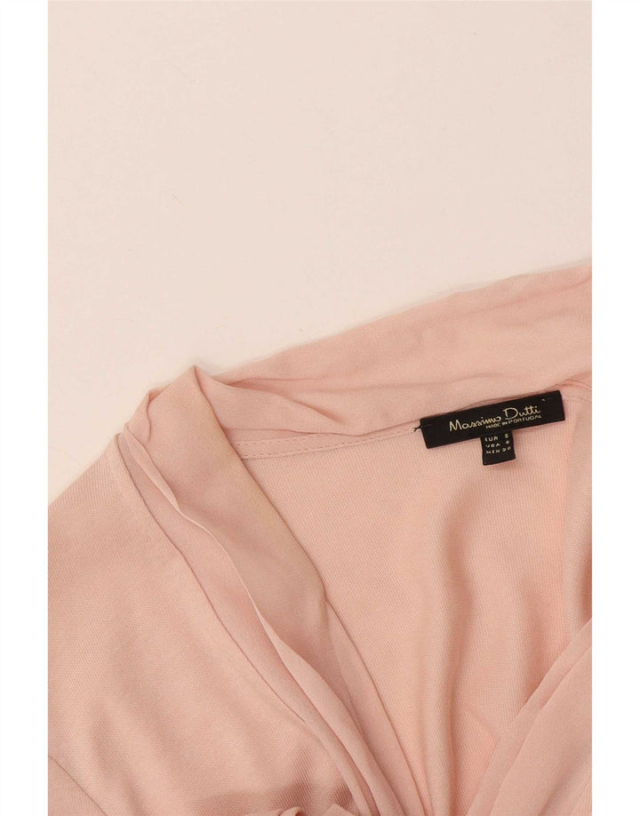 Massimo Dutti Chemisier à manches longues pour femme UK 10 Petit Rose