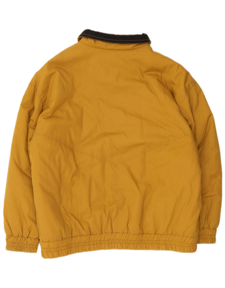 veste bomber surdimensionnée femme vintage EU 40 Polyester jaune moyen