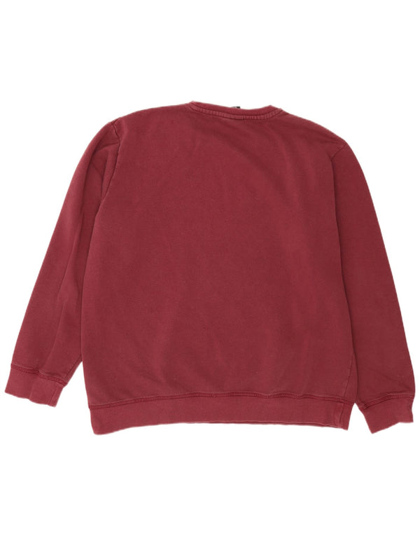 Umbro Sweat-shirt graphique pour homme 2XL en coton bordeaux