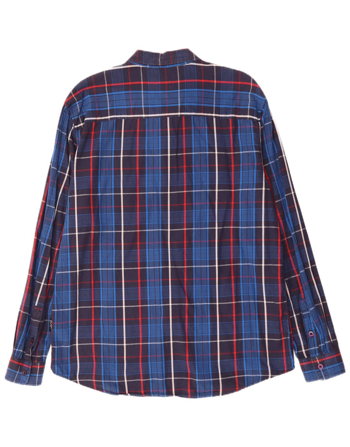 Wrangler Chemise Regular Fit XL Bleu Marine à Carreaux en Coton