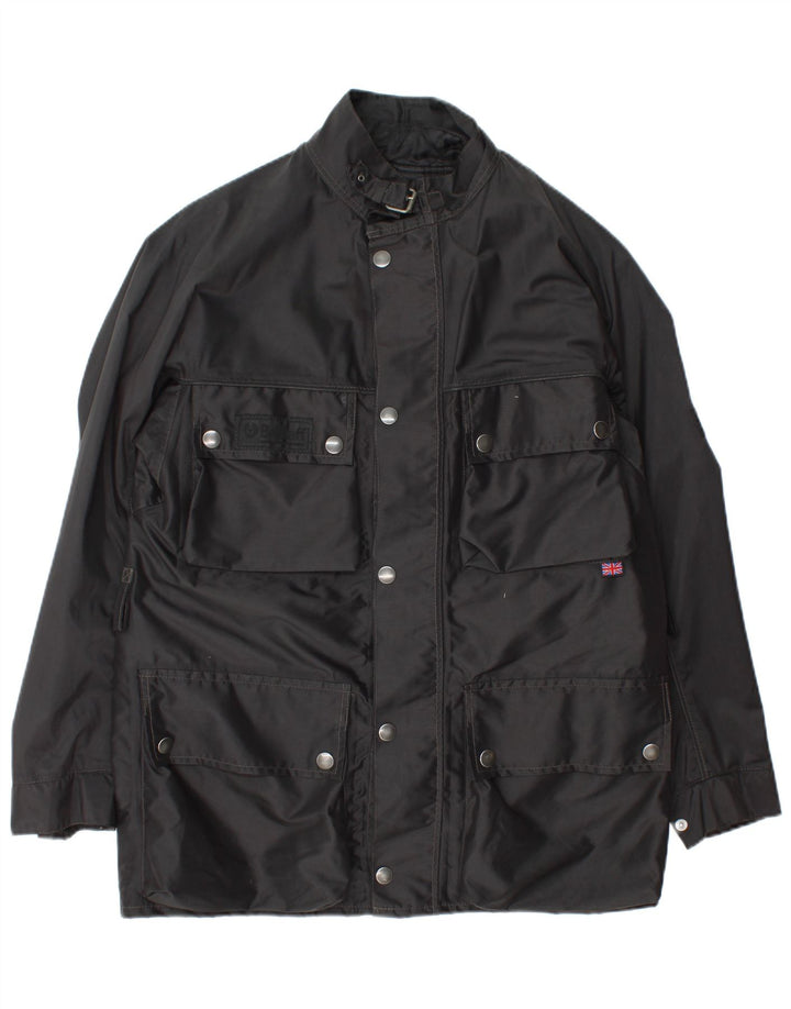 Belstaff Veste utilitaire pour homme UK 38 Medium Black Nylon