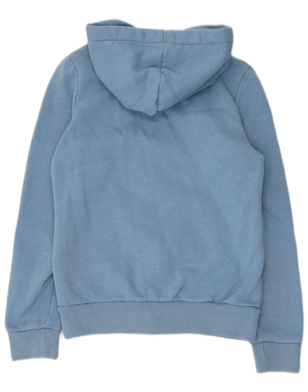 Weird Fish Pull à capuche zippé pour femme UK 10 Petit coton bleu