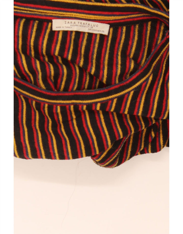 Zara Robe droite pour femme UK 10 Petite rayée multicolore