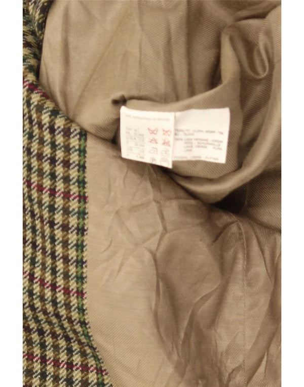Max Mara Veste blazer week-end pour femme UK 16 Large pied-de-poule vert