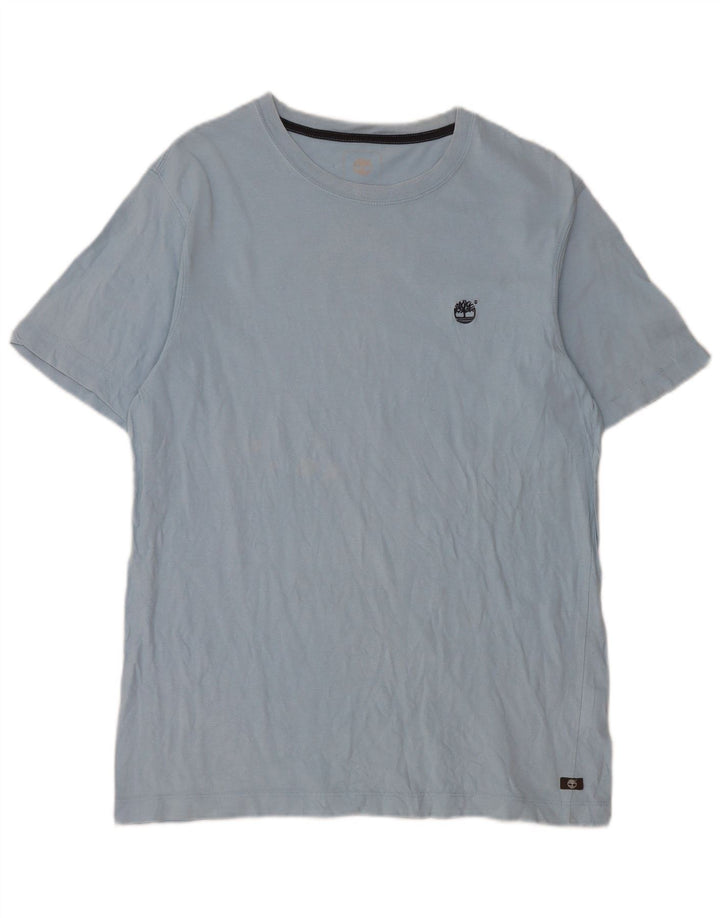 TIMBERLAND T-Shirt Graphique Homme Bleu Moyen Coton