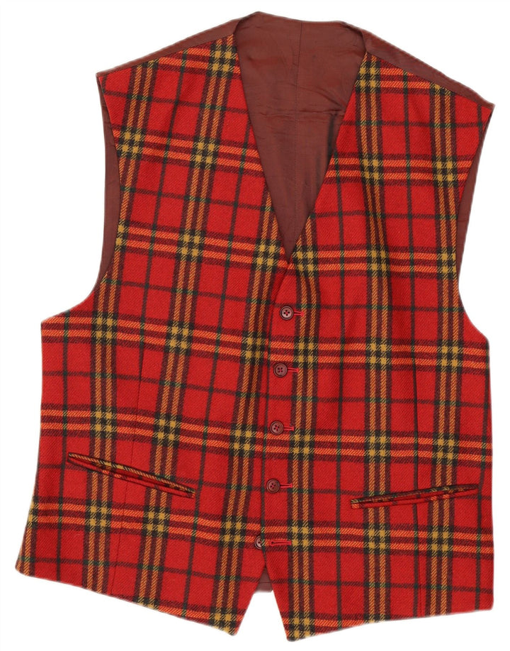 Via Ardigo Gilet Homme Petit Carreau Rouge