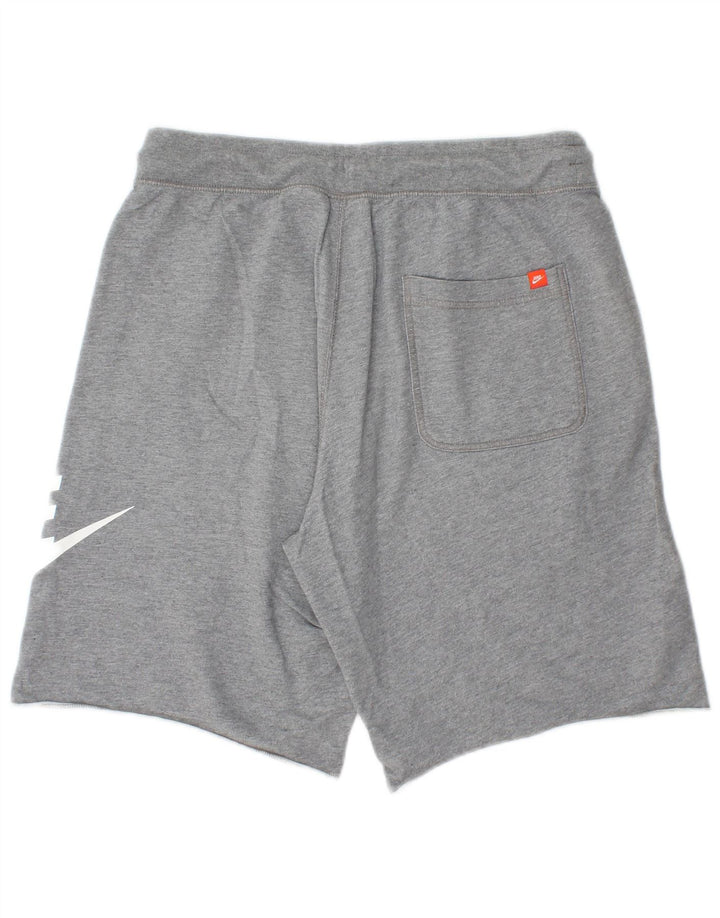 Nike Short de sport graphique en coton gris moyen pour homme