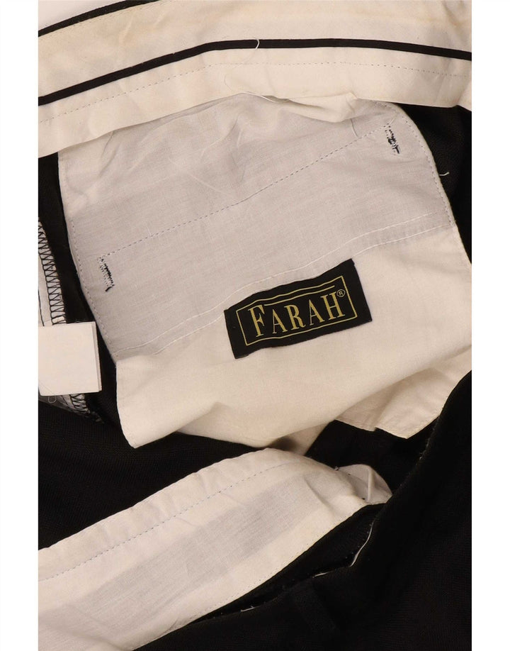 Farah Pantalon de Costume Droit Homme W42 L30 Noir