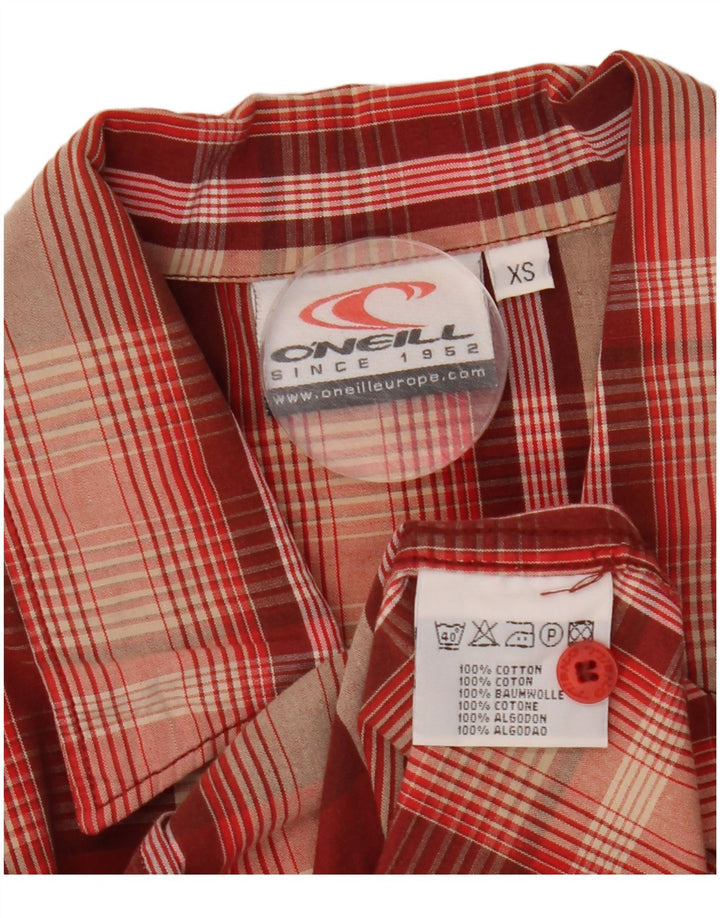O'Neill Chemise ample à manches courtes pour homme XS Rouge à carreaux en coton