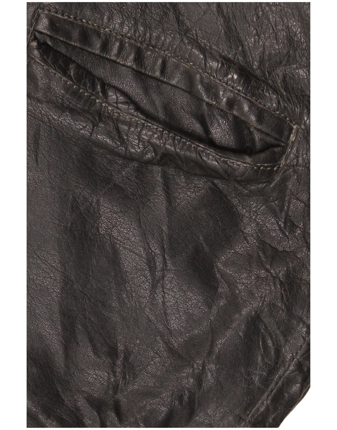 Veste en cuir homme vintage UK 42 XL Cuir noir