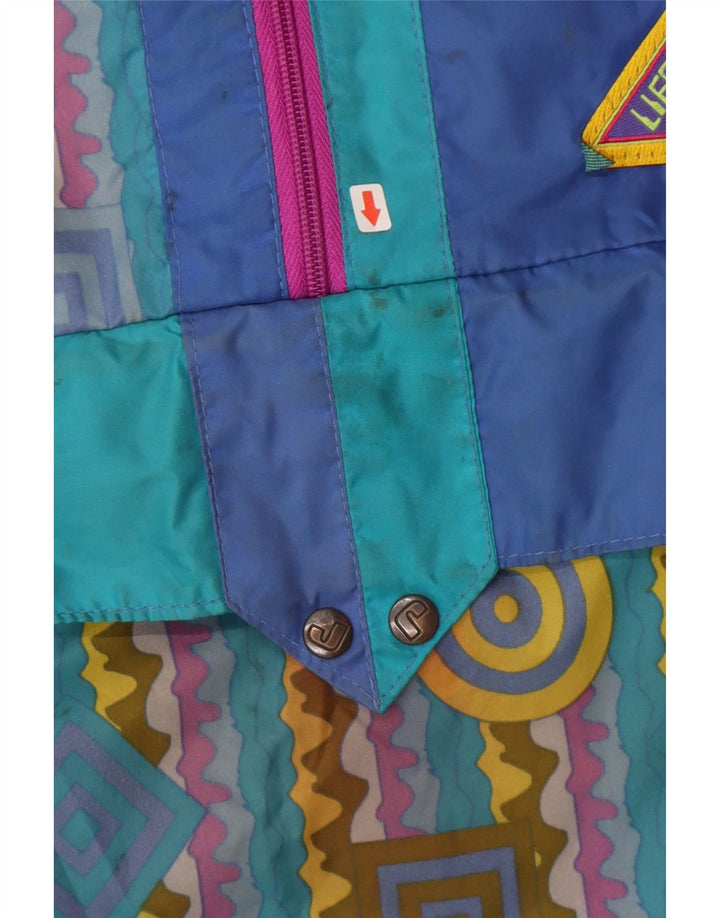 J Jeantex Veste de Pluie à Capuche Homme IT 50/52 Large Multicolore Géométrique