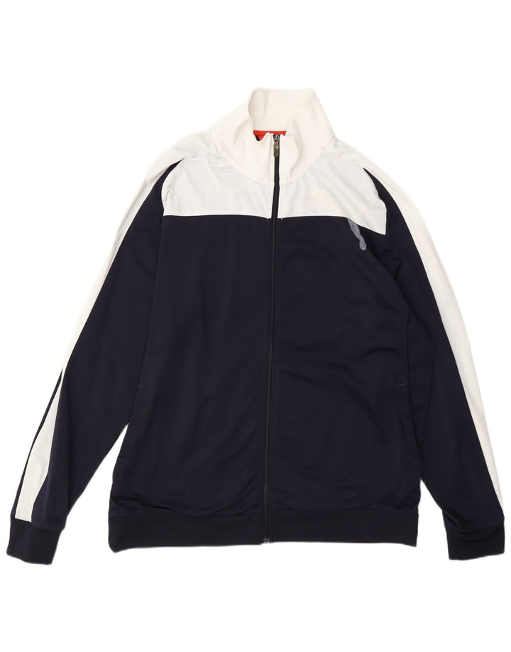 Puma Veste de survêtement pour homme XL Bleu marine Colourblock