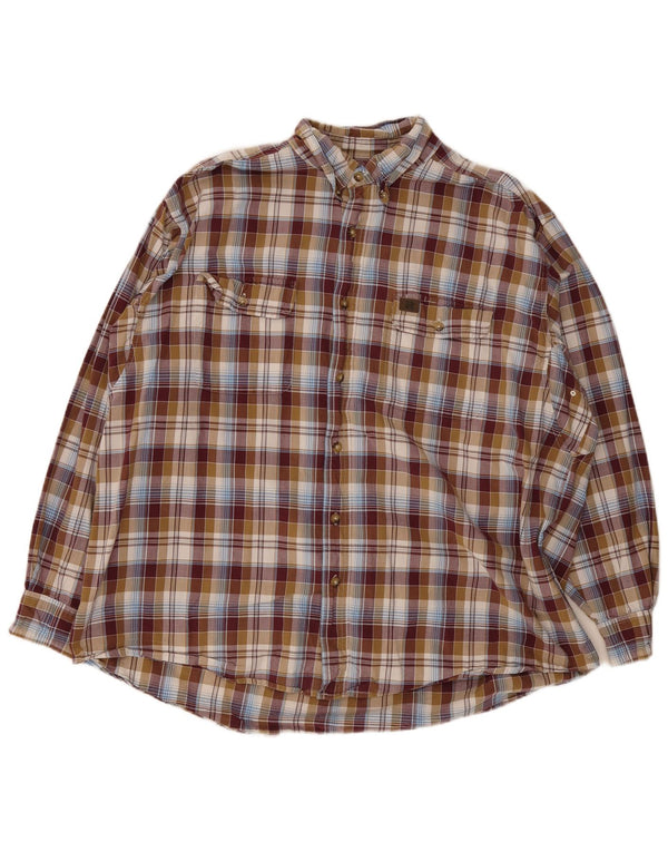 Wrangler Chemise Homme XL Marron Carreaux