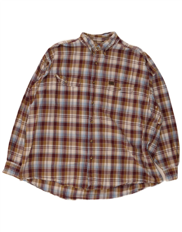 Wrangler Chemise Homme XL Marron Carreaux