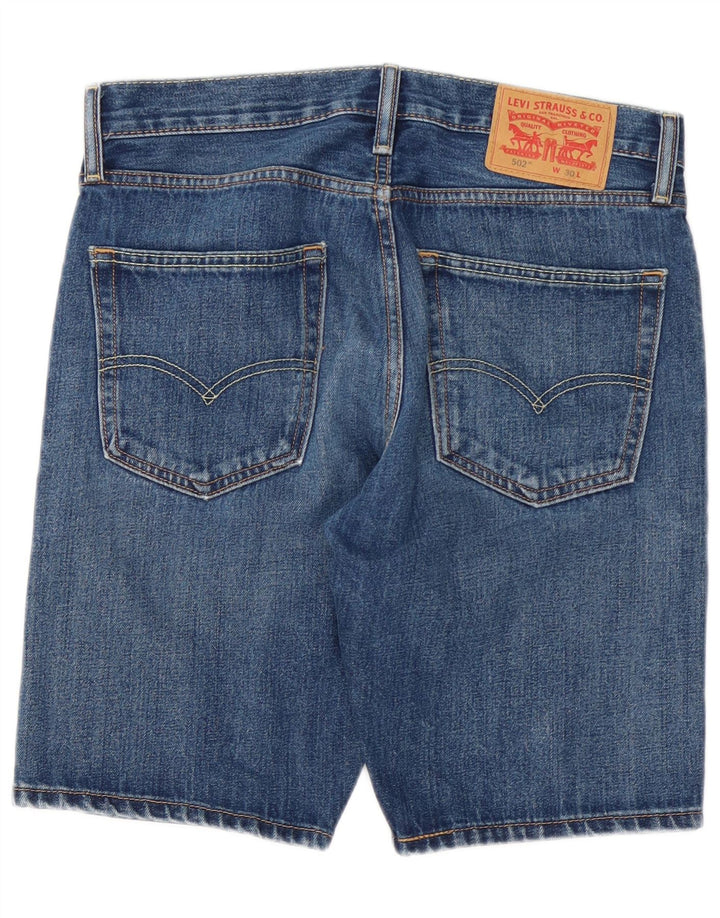 LEVI'S Short en Jean 502 W30 Homme Bleu Moyen Coton