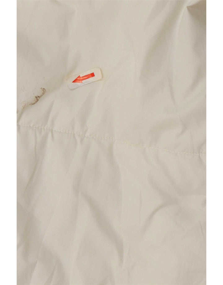 Nike Manteau rembourré à capuche pour femme UK 6 XS Blanc Polyester