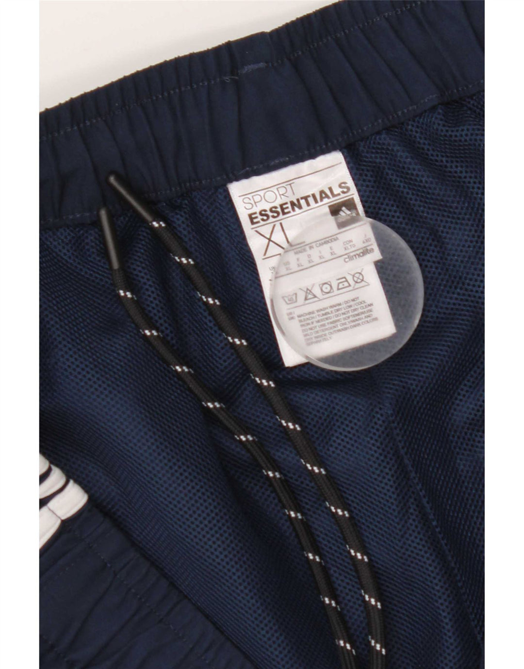 Adidas Hommes Climalite Sport Shorts XL Bleu Marine Polyester