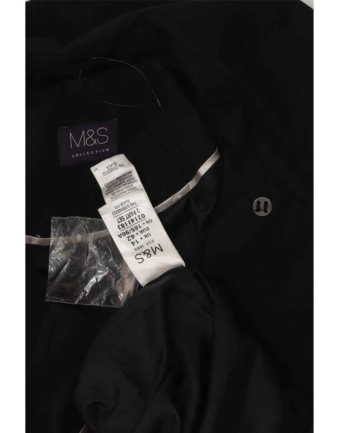Marks & Spencer Trench-Coat Femme UK 44 Large Noir Polyester