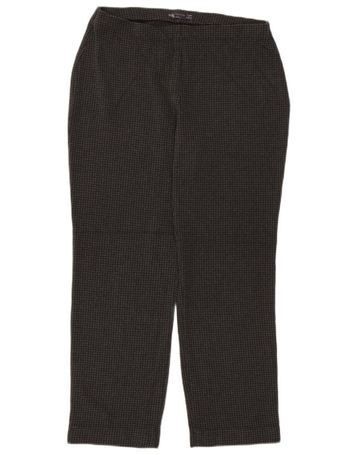 Marks & Spencer Pantalon court pour femme UK 12 Medium W30 L26 Gris