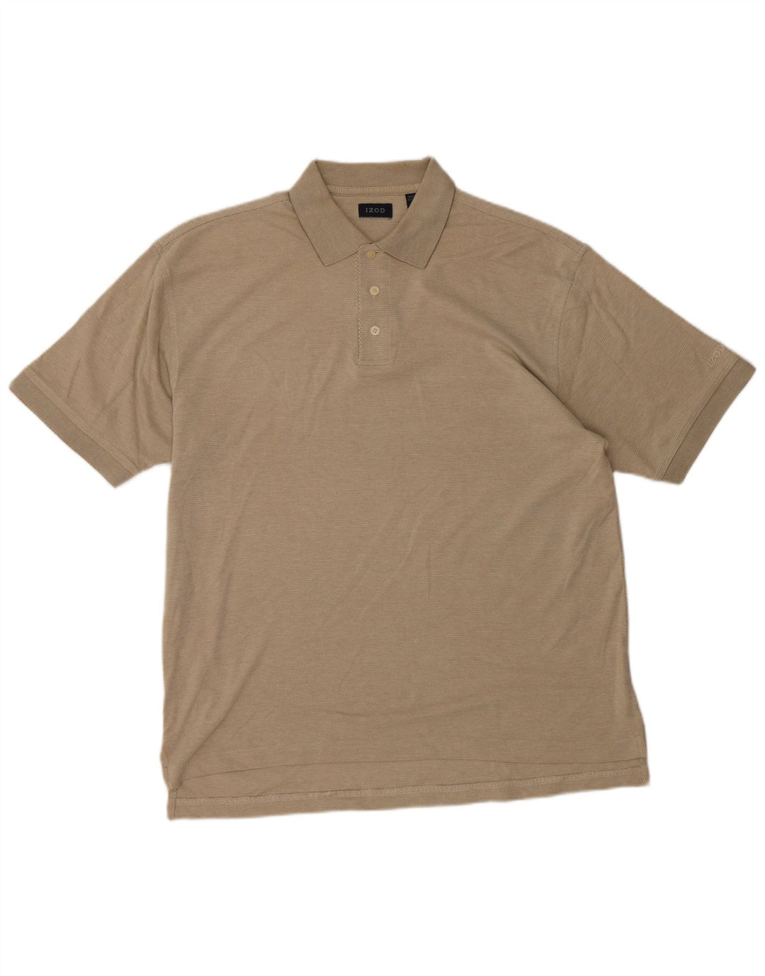 IZOD Polo Homme Coton Beige Moyen