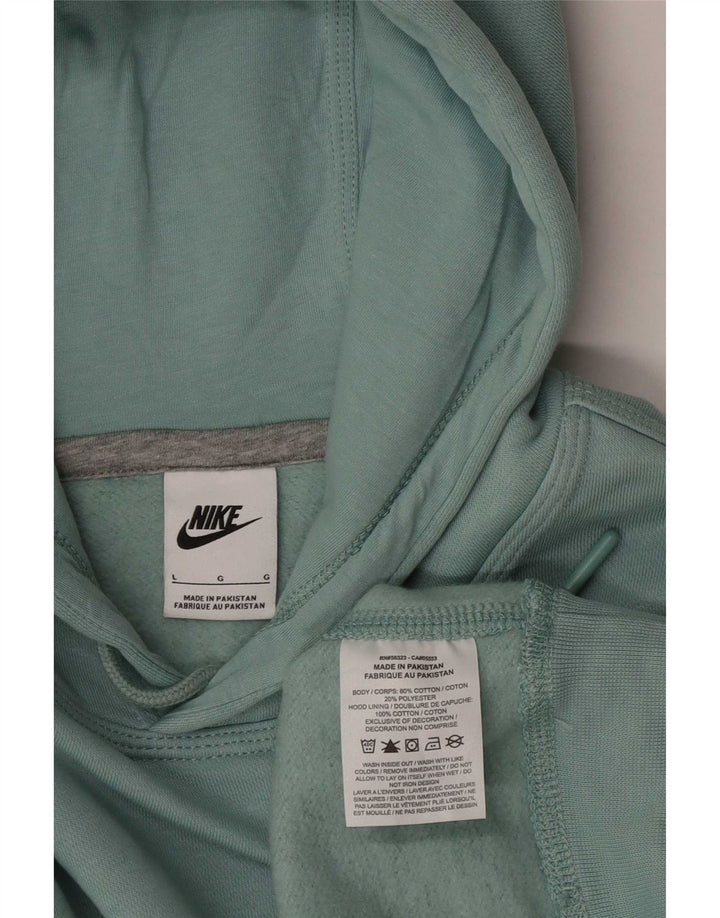 Nike Pull à capuche pour homme en coton bleu Taille L