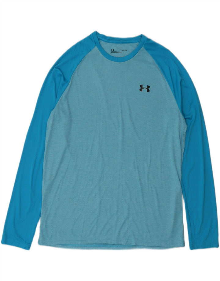 UNDER ARMOUR Haut à manches longues pour hommes en polyester color block grand bleu
