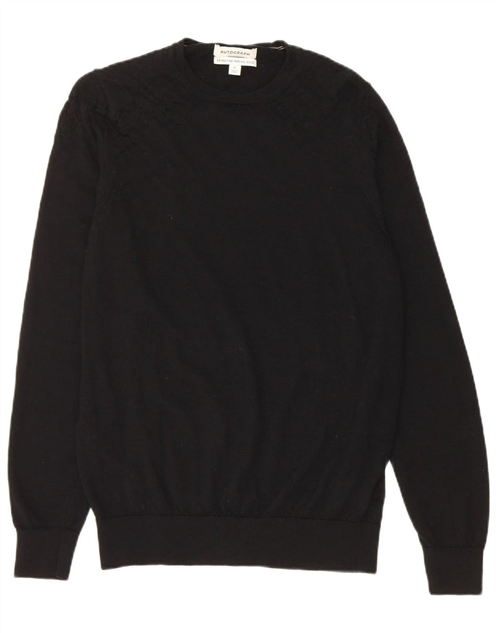 Marks & Spencer Pull à col rond Autograph homme noir moyen
