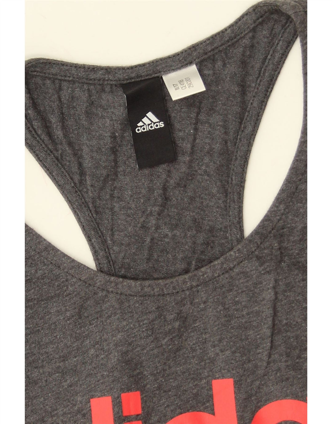 Adidas Débardeur graphique pour femme UK 8 Petit Gris Moucheté