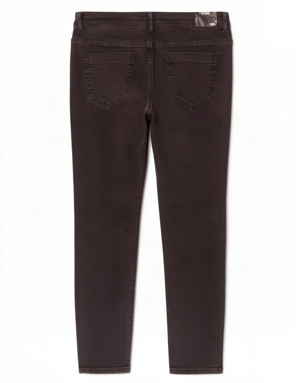 Zara Jean slim court pour femme EU 44 XL W34 L24 Noir