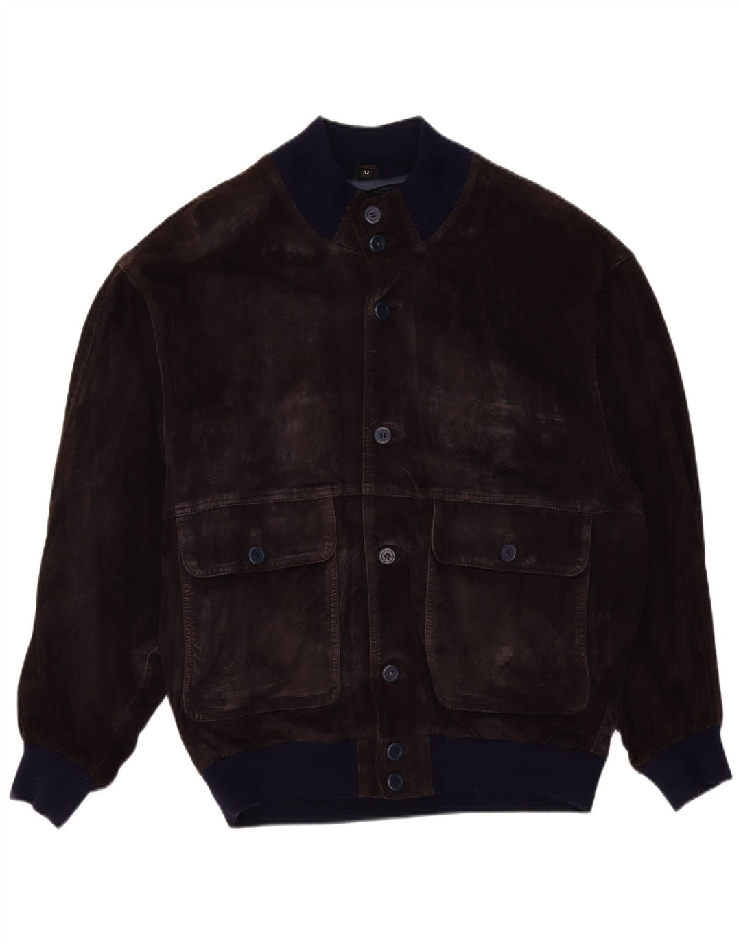 VINTAGE Veste Bomber En Daim Homme IT 52 XL Violet