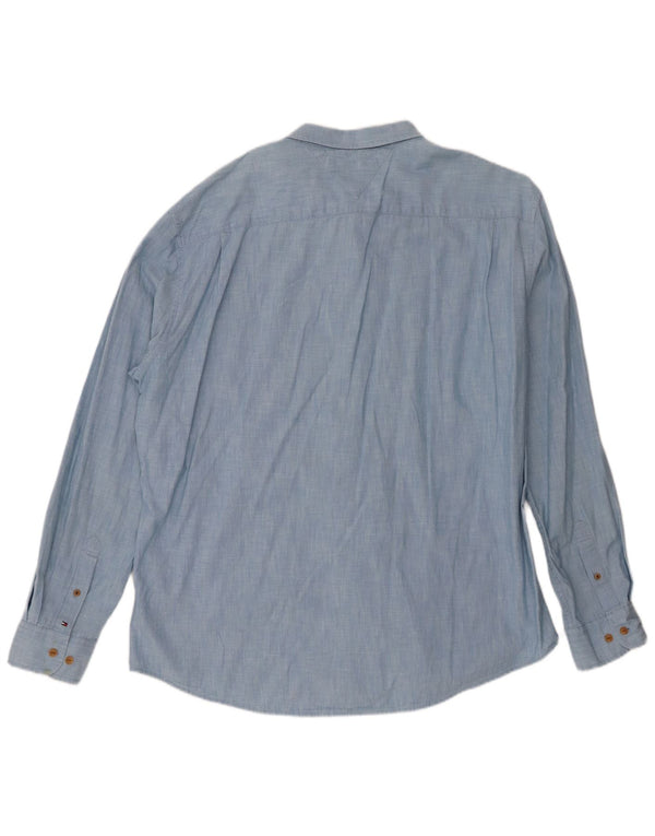 Tommy Hilfiger Chemise Homme 2XL Bleu Coton