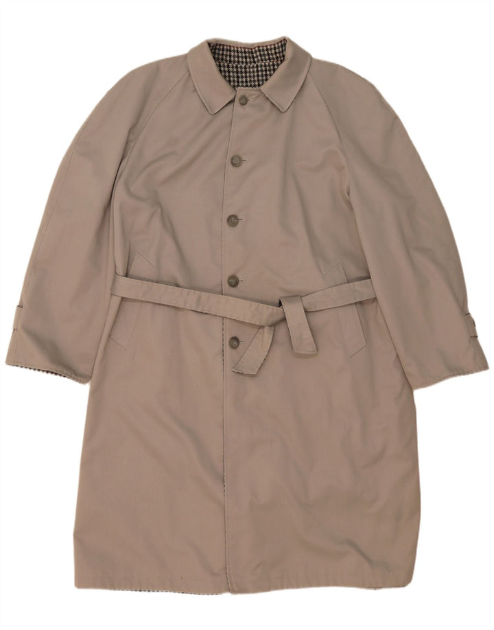 Hamilton Trench réversible pour homme IT 56 3XL Gris à carreaux Polyester