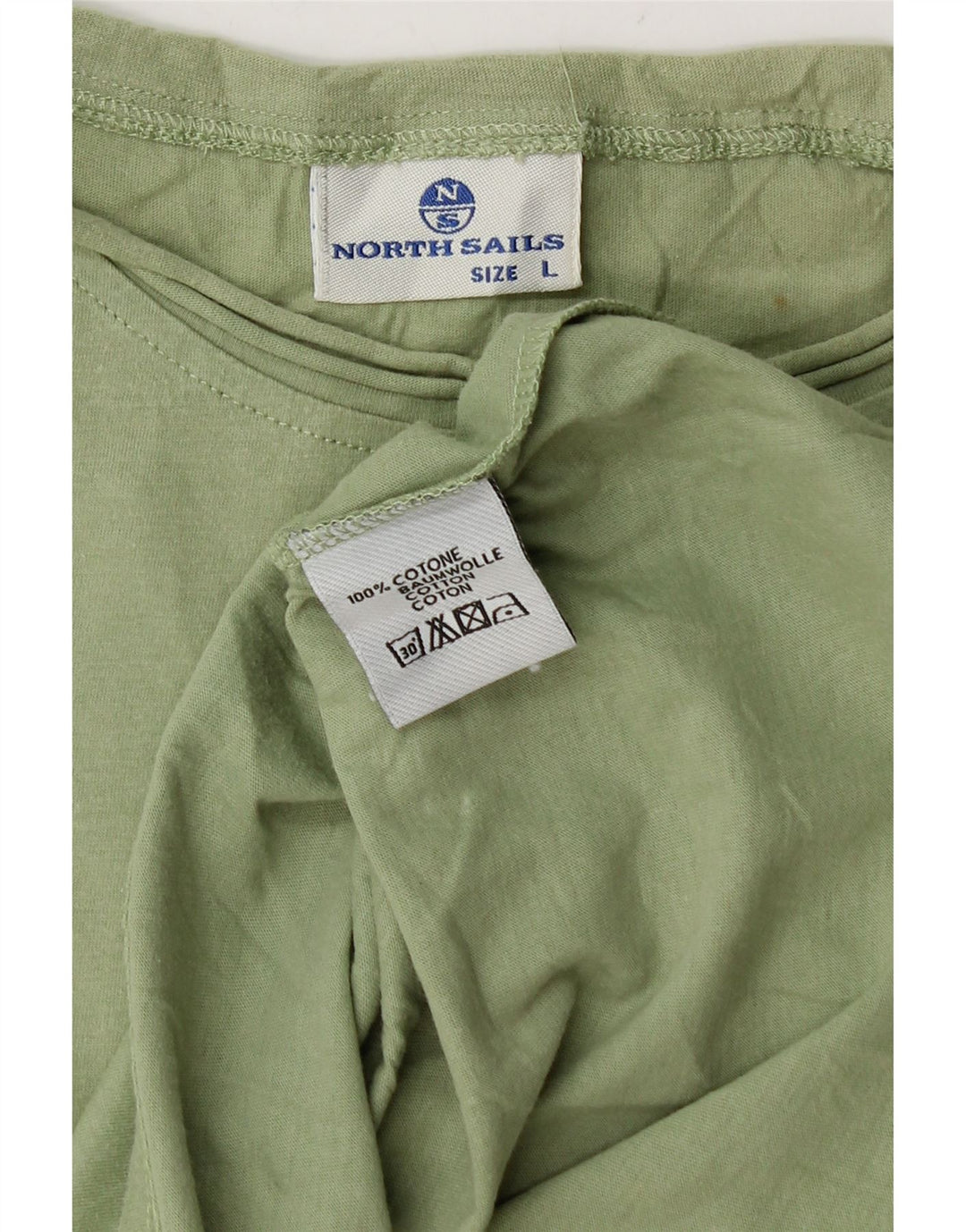 NORTH SAILS T-shirt graphique pour homme en coton vert grand