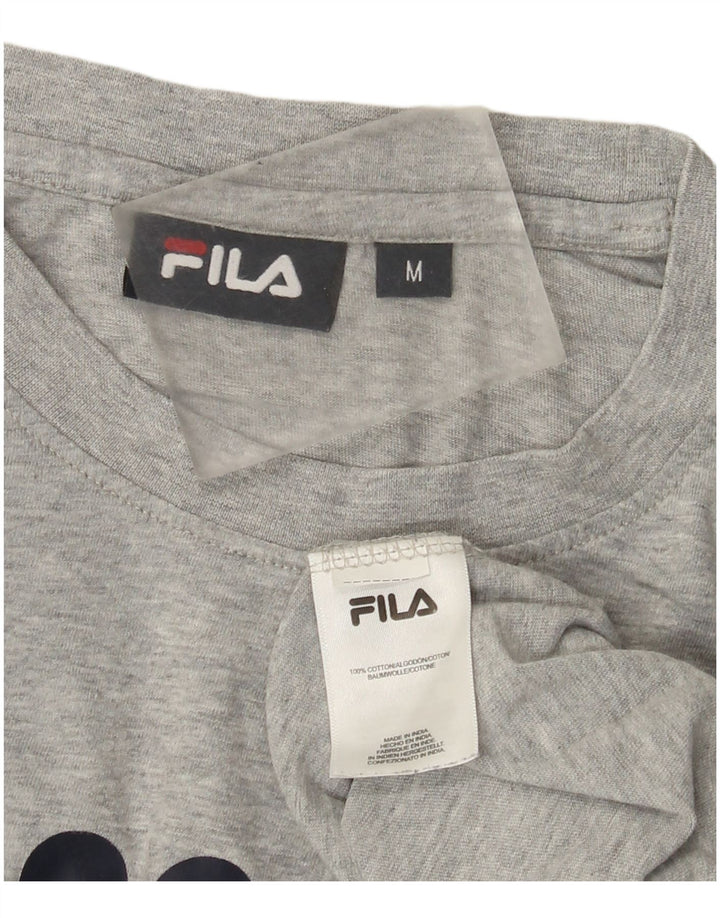 Fila T-Shirt Graphique Homme Gris Moyen Moucheté Coton