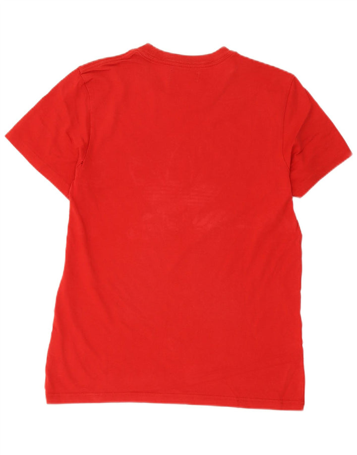 Adidas Mens Graphic T-Shirt Top Petit Rouge Coton