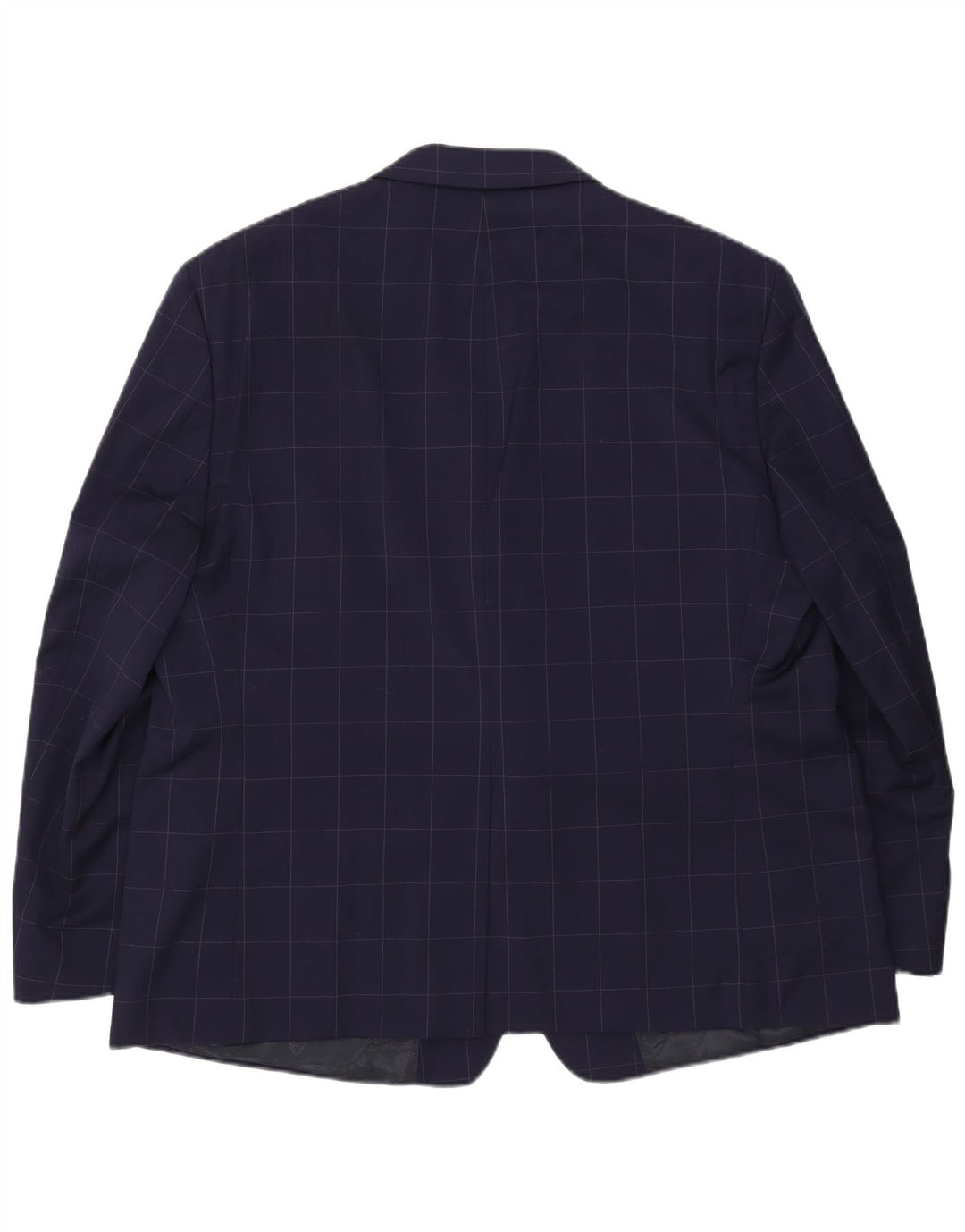 Ralph Lauren Veste blazer à 2 boutons pour homme IT 52 en laine à carreaux bleu marine