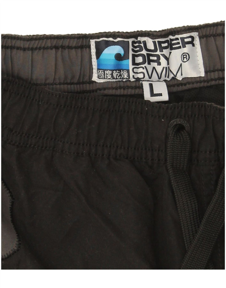 Superdry Short de Bain Graphique Homme Large Noir