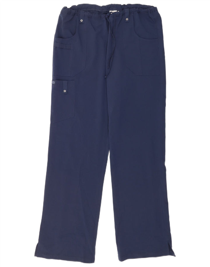 Dickies Pantalon Cargo Droit Femme Large W34 L33 Bleu Marine Polyester