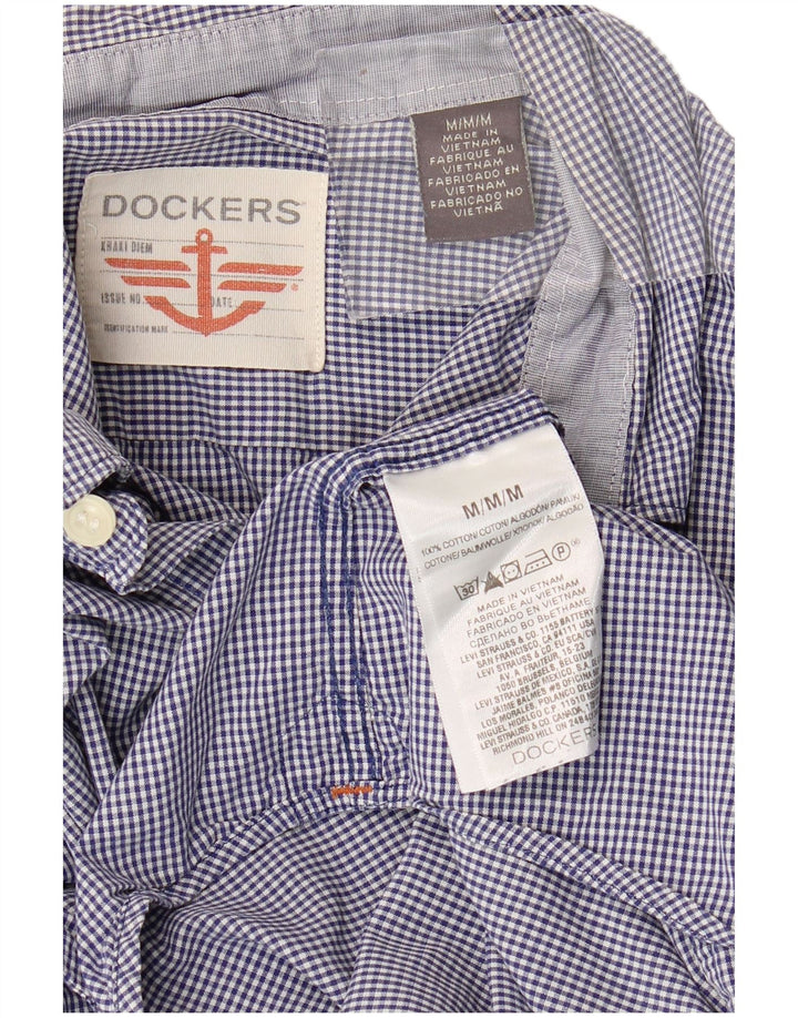 DOCKERS Chemise Homme Bleu Moyen Vichy Coton