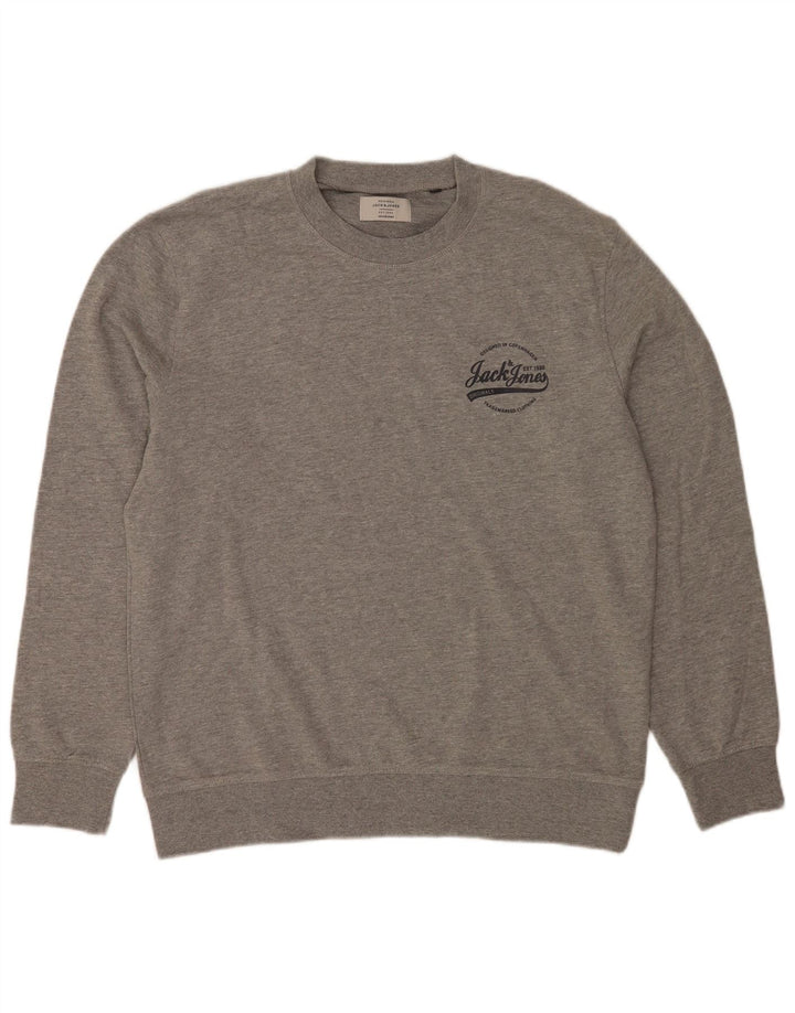 Jack & Jones Sweat-Shirt Homme Gris XL Coton