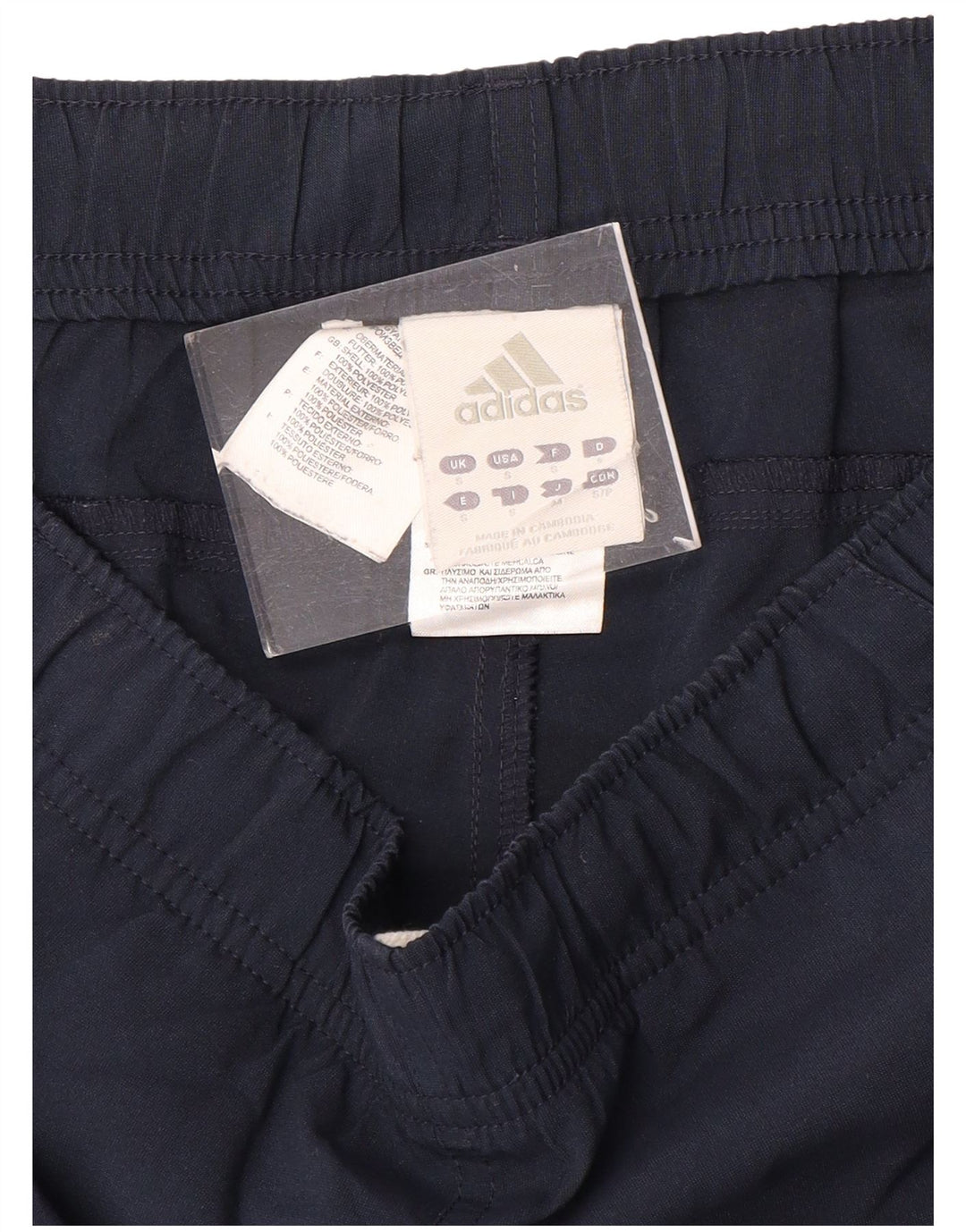 ADIDAS Short de sport Climalite pour hommes, petit, bleu marine, polyester color block