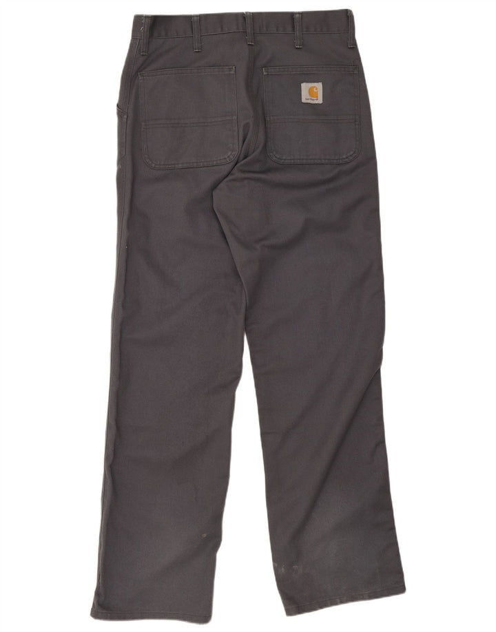 Carhartt Pantalon Chino Droit Homme W30 L34 Gris Polyester