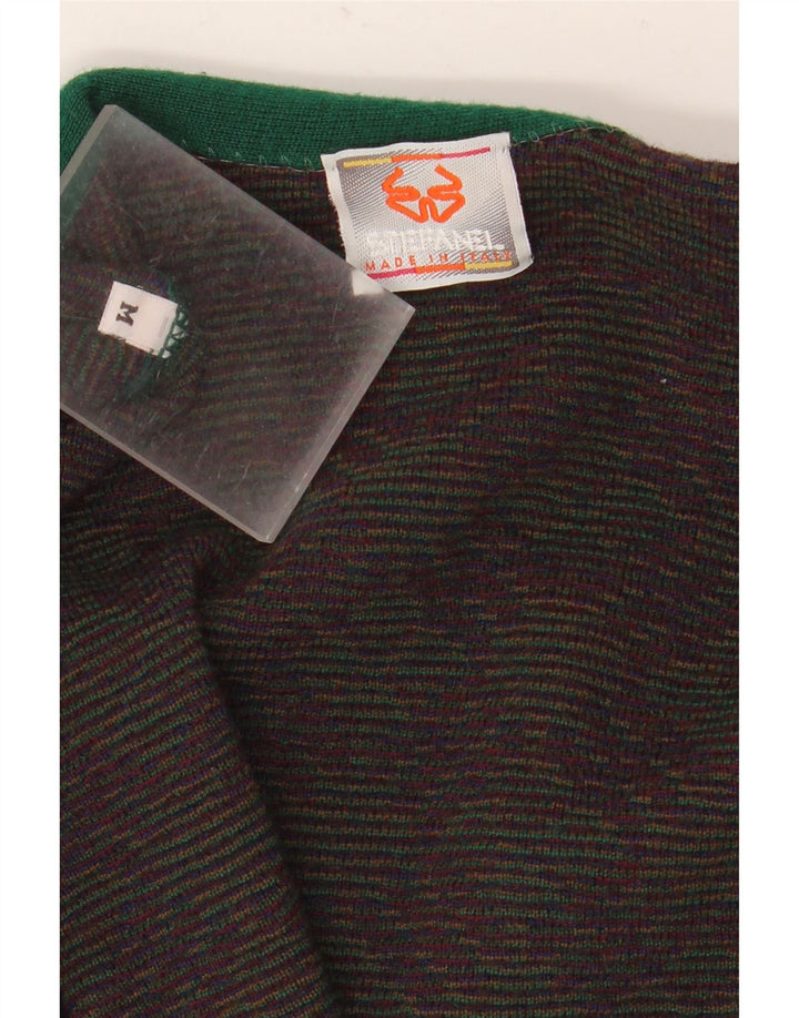 Stefanel Cardigan Homme Pull Bleu Marine Moyen Fair Isle
