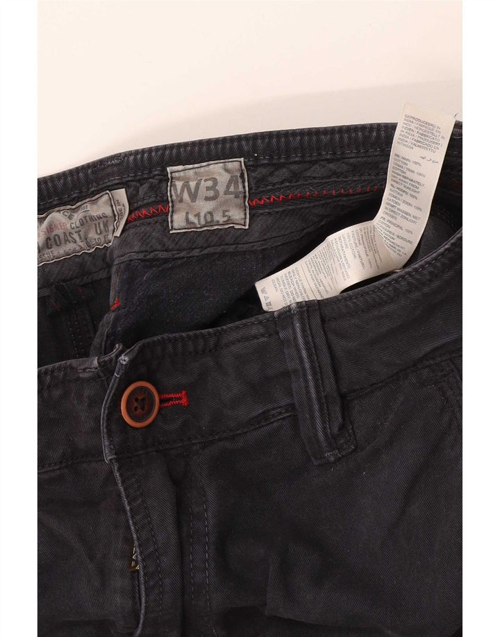 Fat Face Short Chino Homme W34 Grand Noir Coton