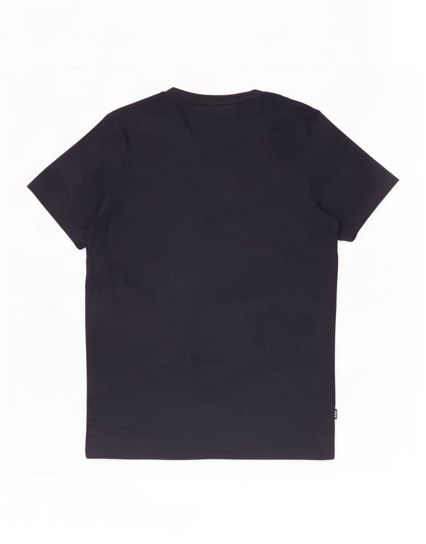 Hugo Boss Homme T-Shirt Top Small Bleu Marine Camouflage Coton