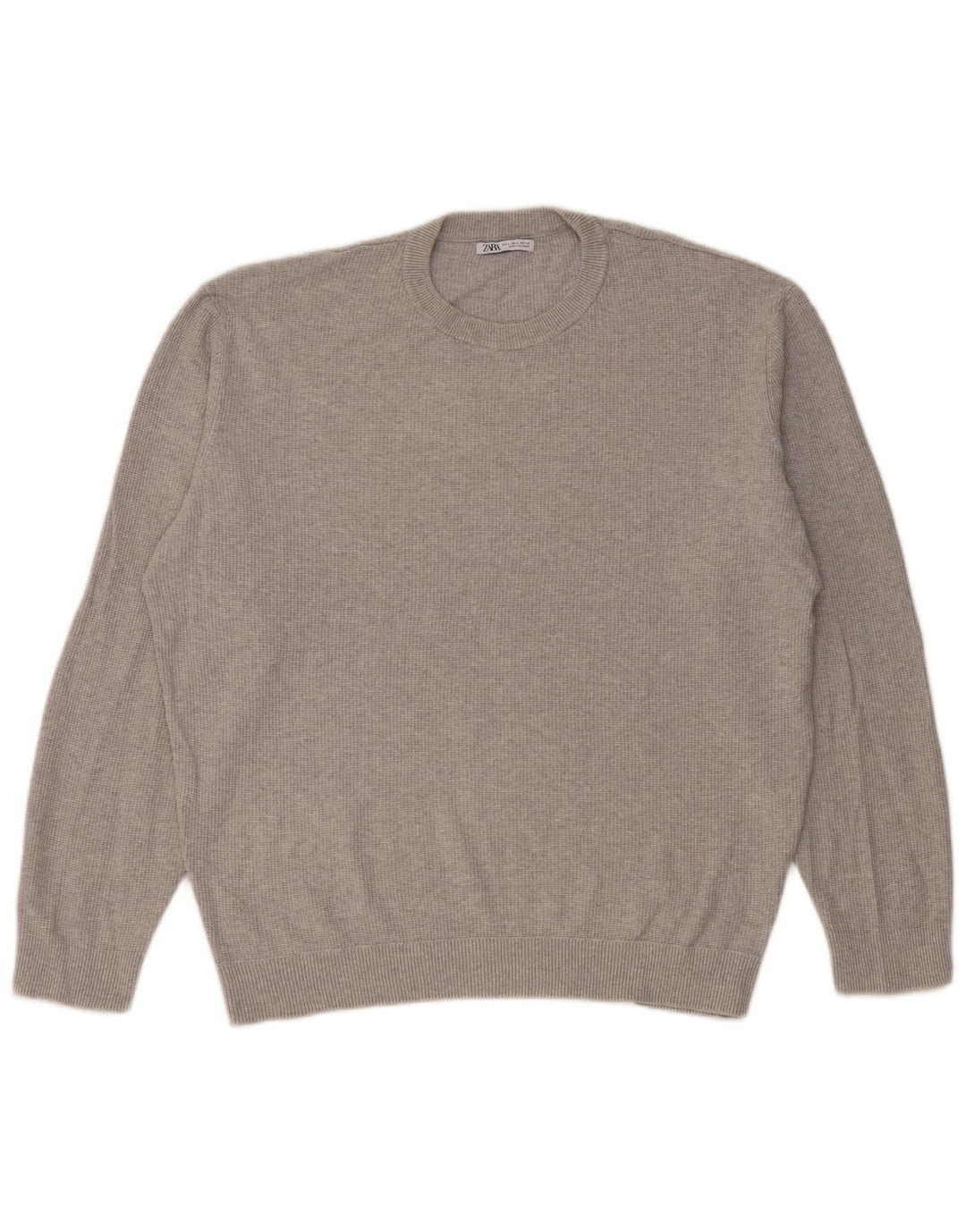 Zara Pull ras du cou pour homme, grand gris