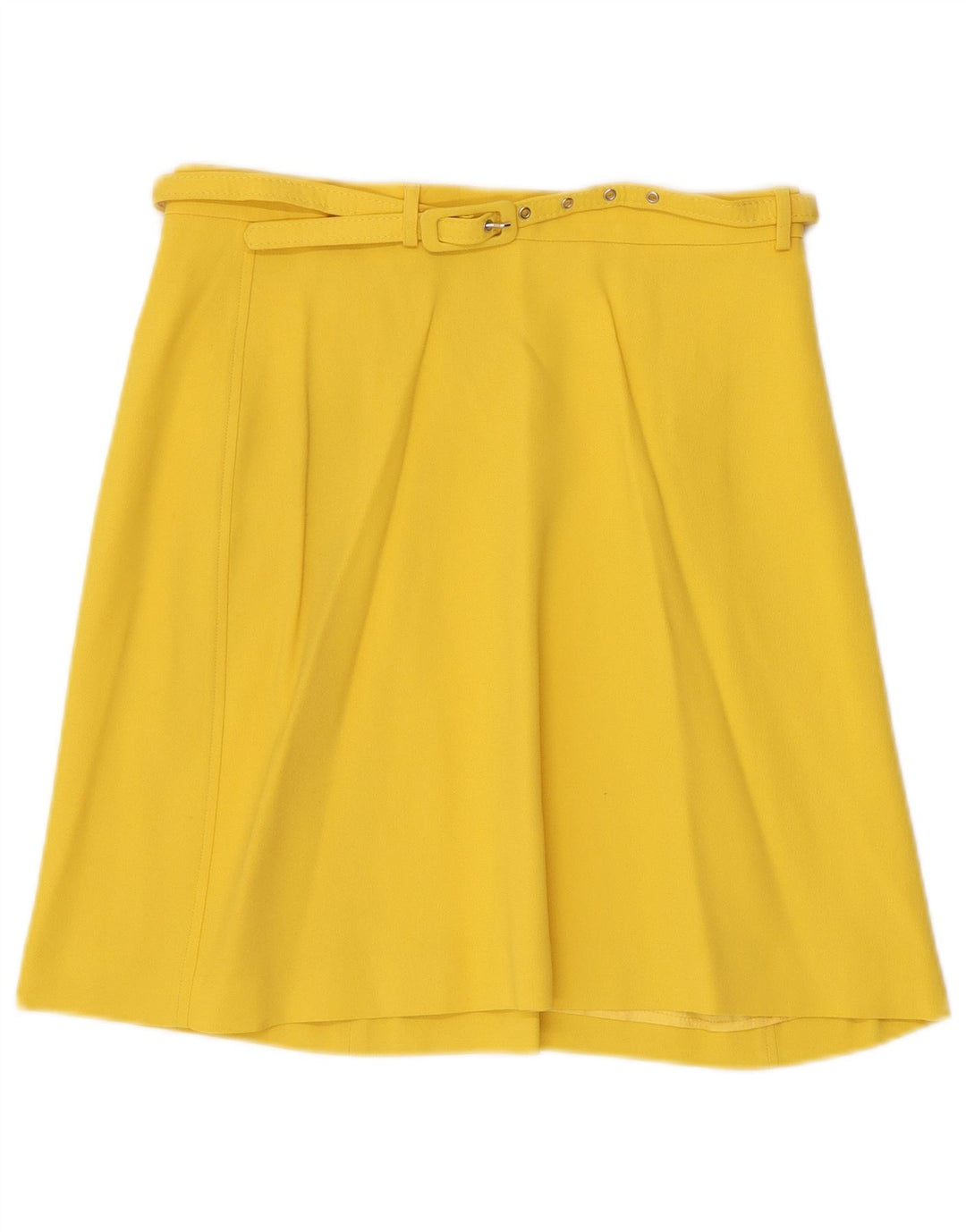 Germano Zama Jupe trapèze pour femme Medium W28 en acétate jaune