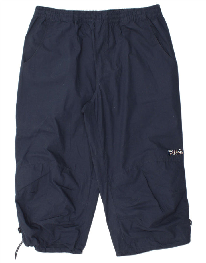 Fila Pantalon de Survêtement Capri Homme Bleu Marine Large Polyester