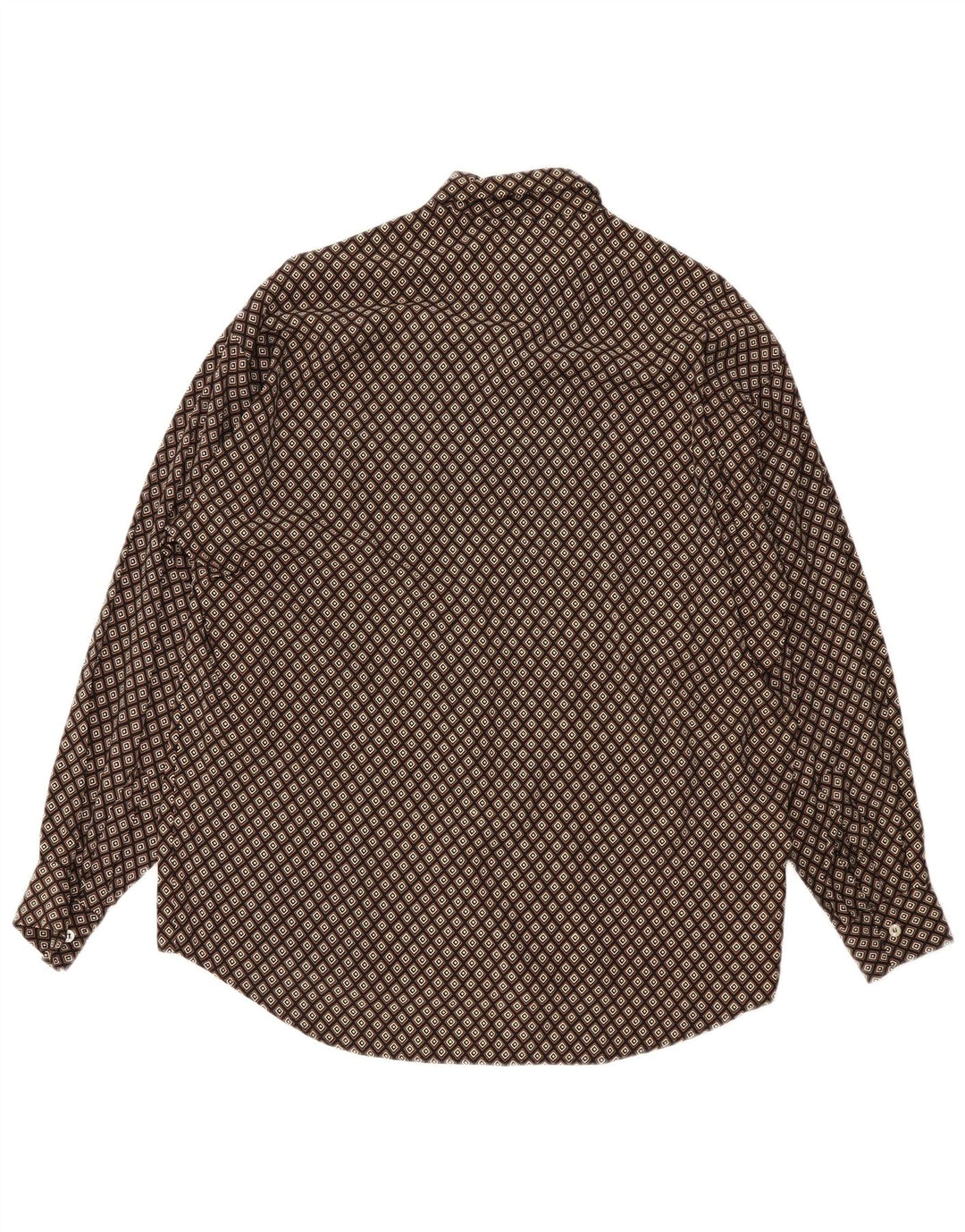 Kantaros Chemise Homme Marron Moyen Géométrique