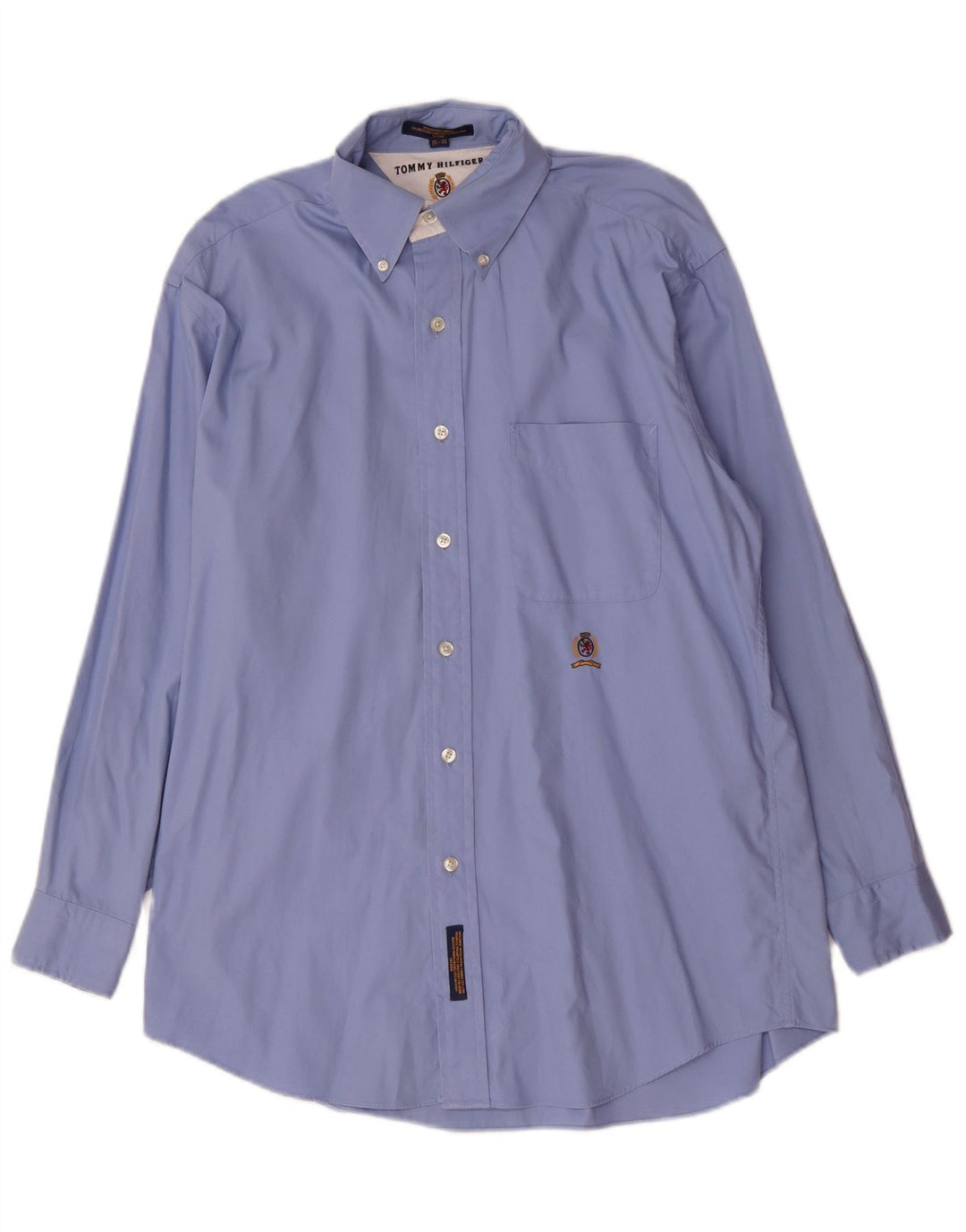 Tommy Hilfiger Chemise Homme Taille 15 Coton Bleu Moyen